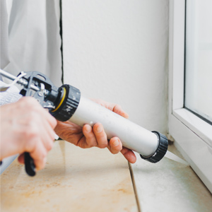 Caulking window